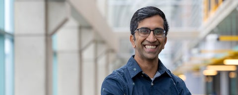 Professor Gautam Kamath in the Davis Centre