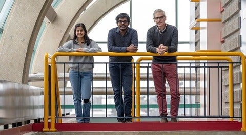 photo of Nikhita Joshi, Antony Albert Raj Irudayaraj, and Daniel Vogel