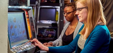 Photo of slot machine being played