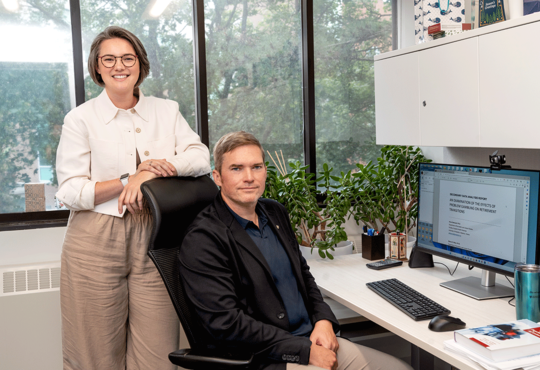 Lindsay Kalbfleisch and Dr. Steven Mock