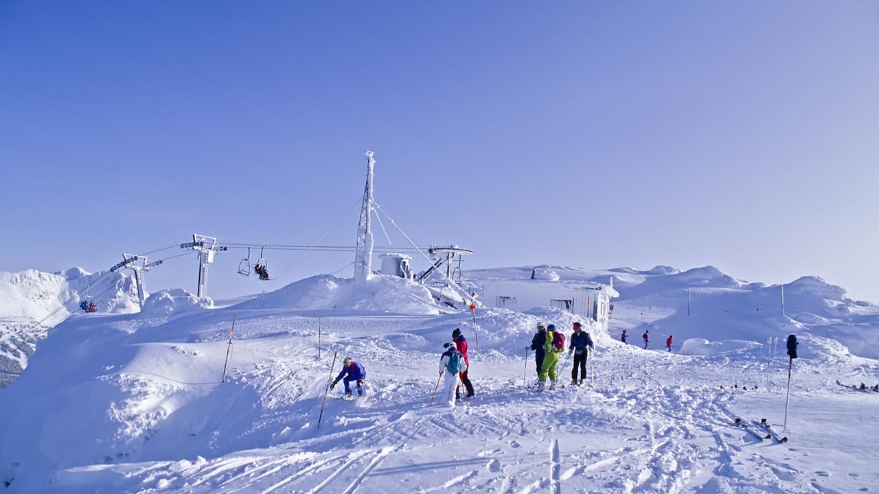 The summit of Whistler mountain, site of the 2010 Winter Olympics