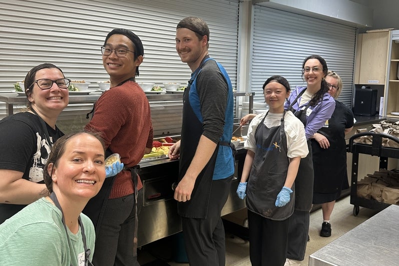 School of Pharmacy staff volunteering at Ray of Hope