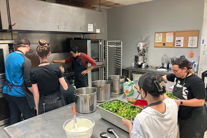 School of Pharmacy staff volunteering at Ray of Hope