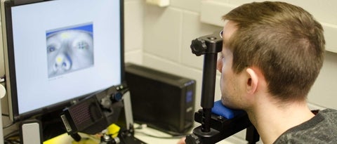 Tracking eye movements with the EyeLink 1000